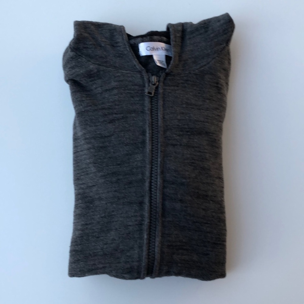 Calvin Klein Grey Cotton Light Hoodie Jacket